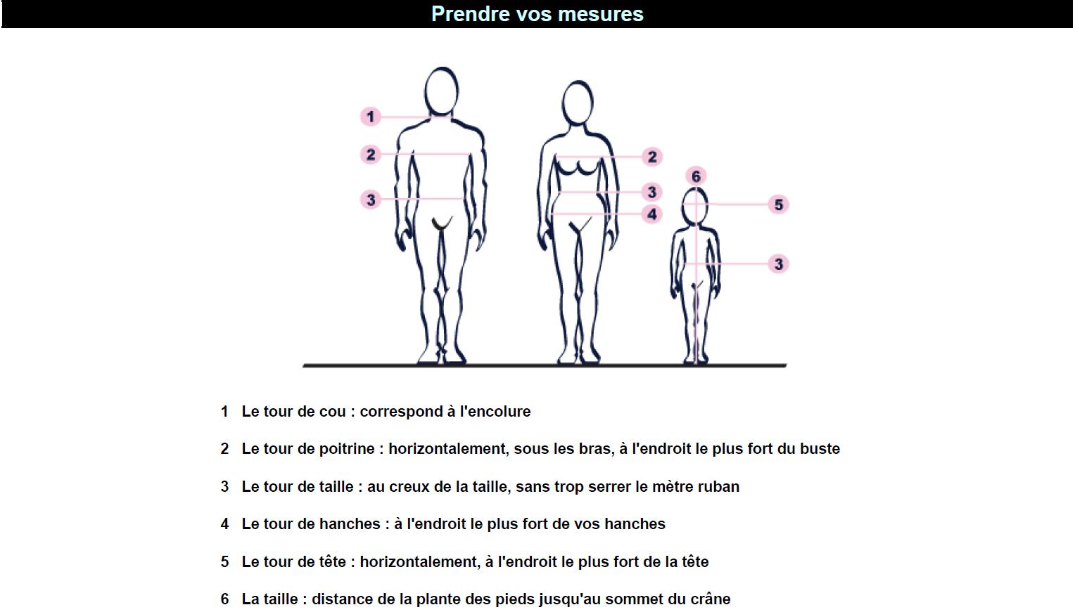 Guide des tailles
